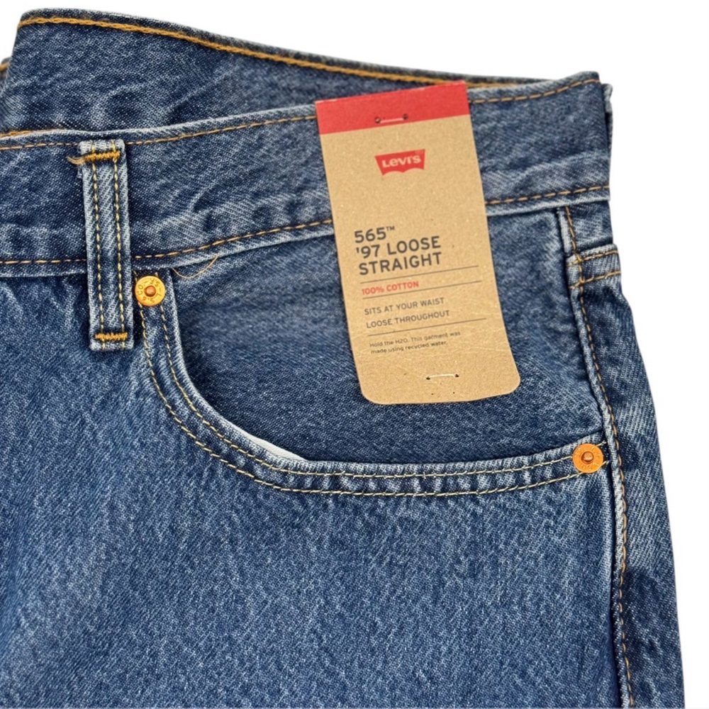 Levi’s 565 ‘97 Loose Straight Jeans 36”Waist - Picture 9 of 11